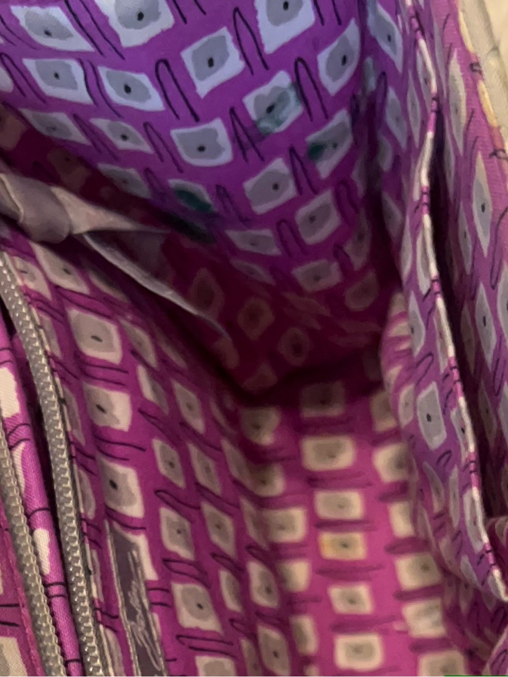 Vera Bradley Quilted Floral Top-Handle Crossbody in Cream, Pink & Yellow - Picture 8 of 13